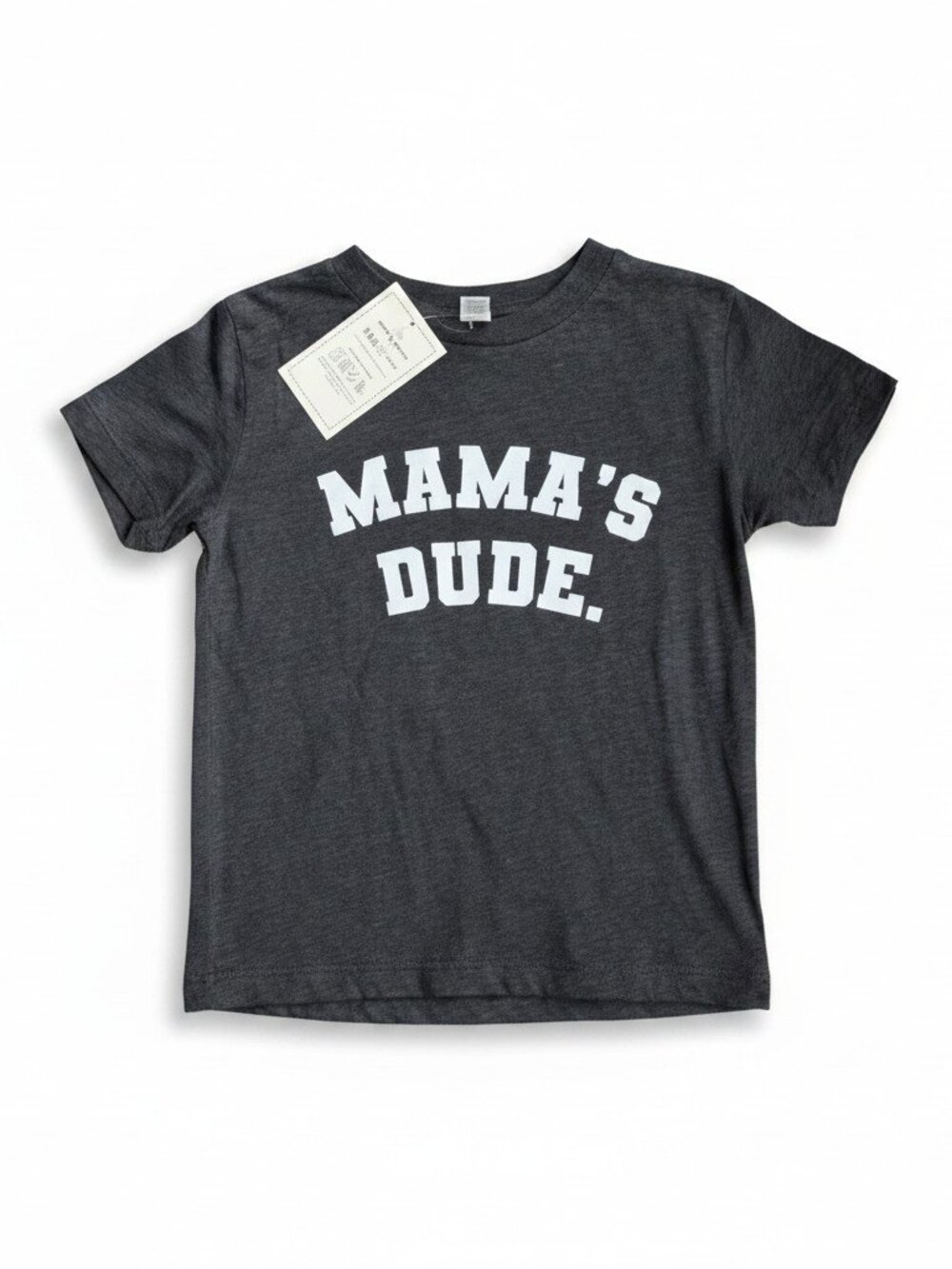 SBG Kids Mamas Dude Graphic‎ T-Shirt Charcoal Heather Gray 4T New